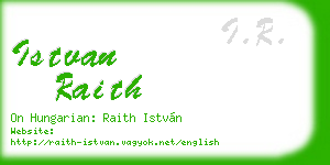 istvan raith business card